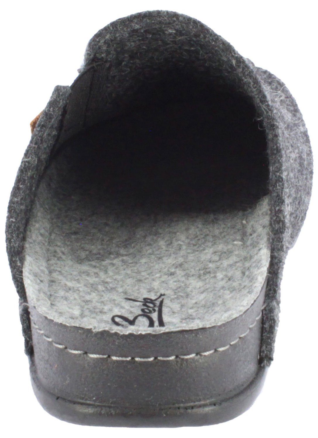 Beck Herren Pantoffel Nevis Hausschuh (Schuhe fallen klein aus) aus Schurwolle