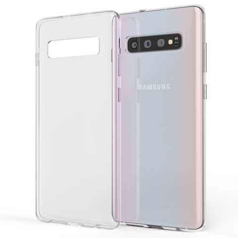 Nalia Smartphone-Hülle Samsung Galaxy S10, Klare Silikon Hülle / Extrem Transparent / Durchsichtig / Anti-Gelb