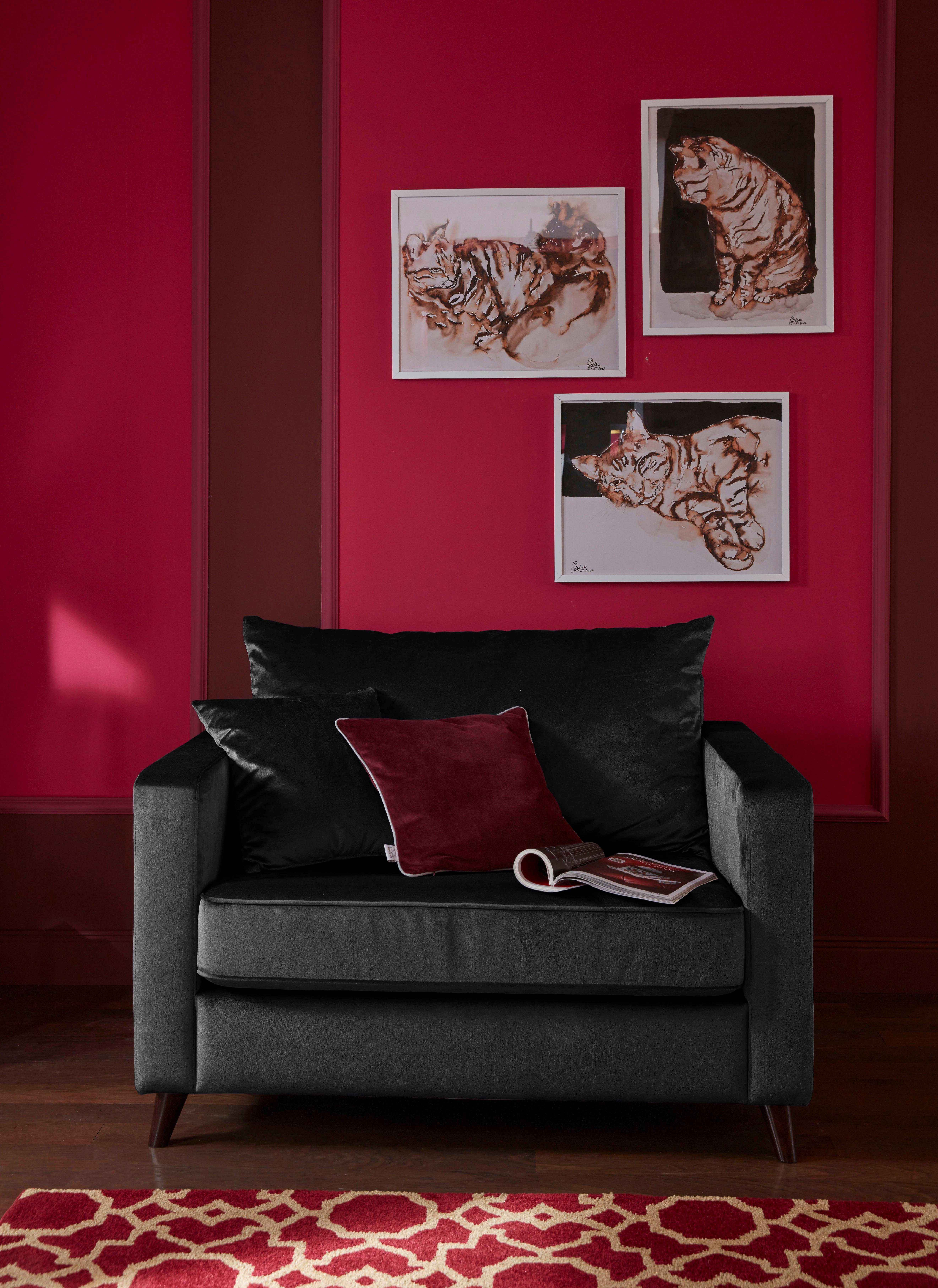 Home affaire Loveseat Renesse, lose Kissen, Keder an Sitzkissen