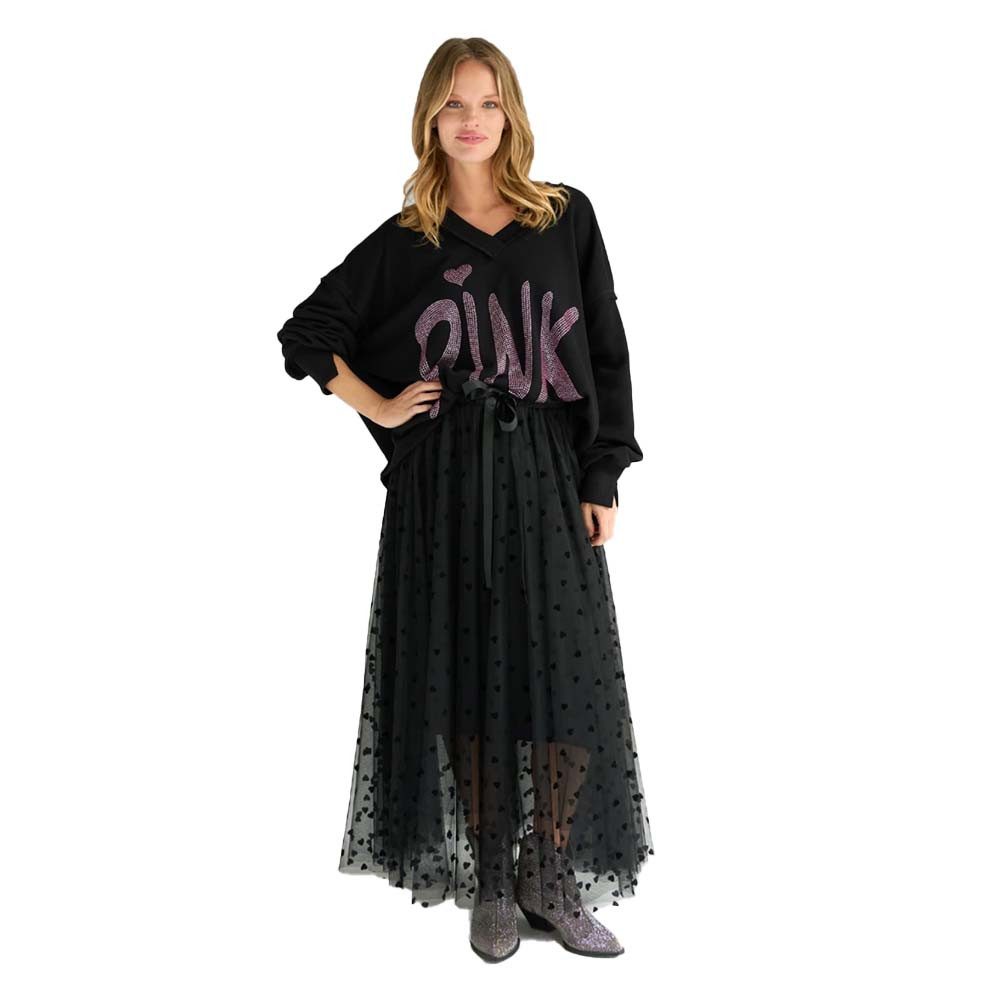 Miss Goodlife Maxirock Miss Goodlife Maxirock Hearts allover MG13129, Tüllr günstig online kaufen