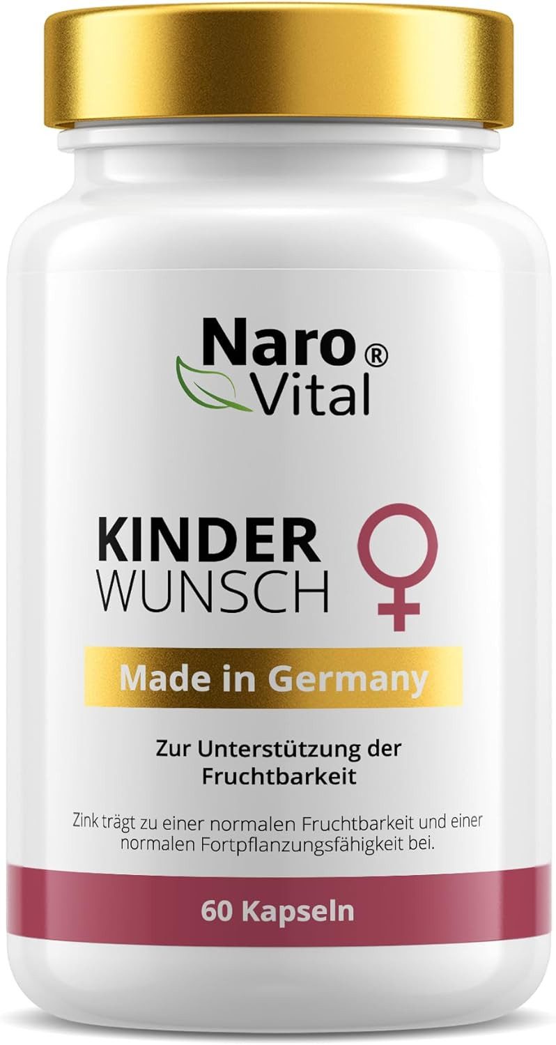 NaroVital Kinderwunsch Pränatale Vitamine mit Folsäure (800 µg Folat) - 60 Kapseln, 60 St.