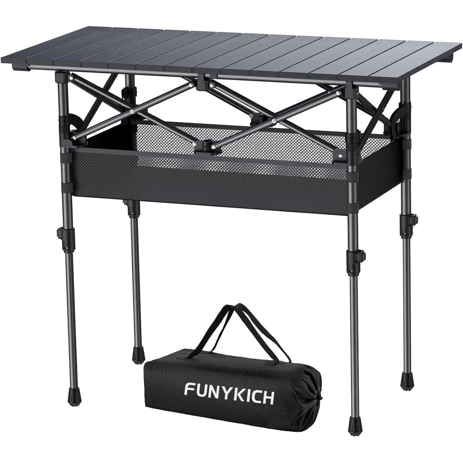 LuxusKollektion Campingtisch Campingtisch Klappbar 82x40cm 2 Höhen 44 70cm 82x40x(44 70)cm