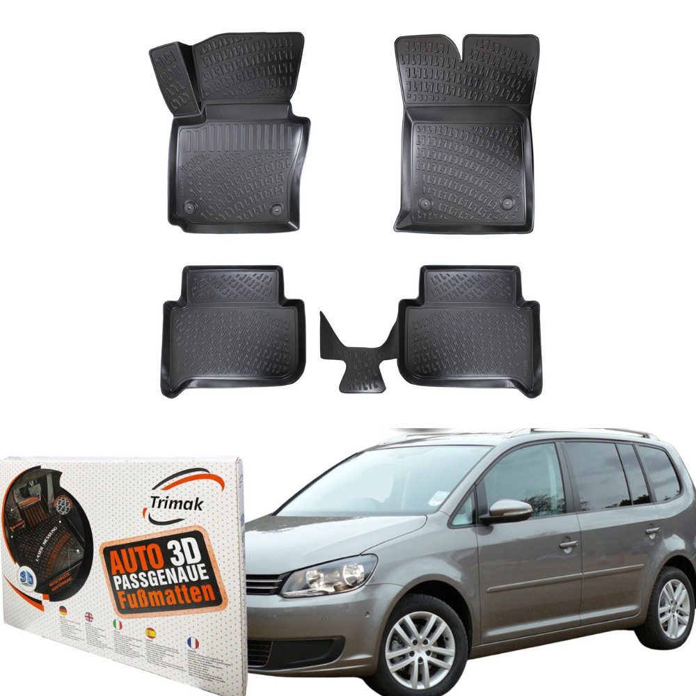 Passform-Fußmatten Oder Kofferraumwanne Oder Set kompatibel mit Volkswagen Touran