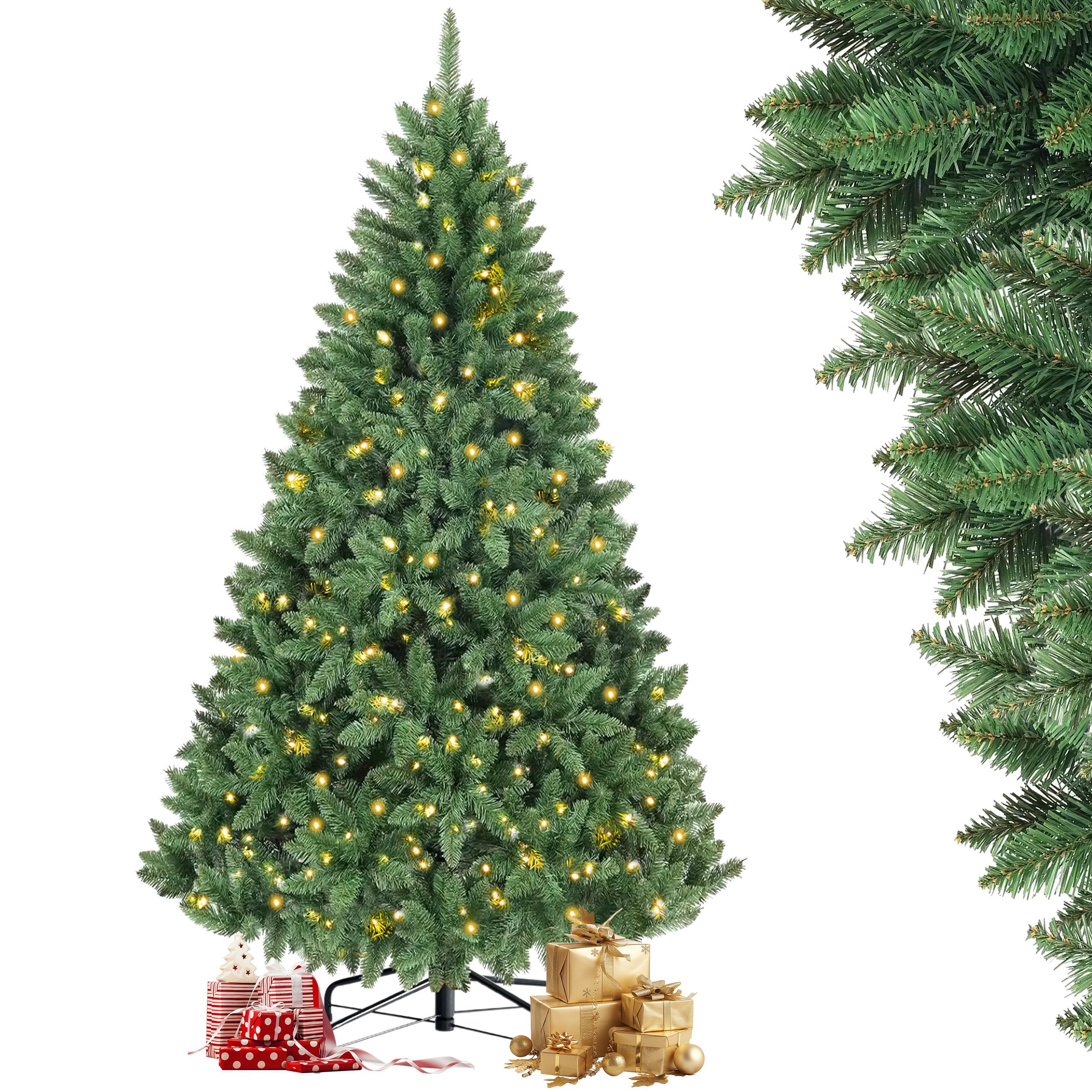 Sinaopus Künstlicher Weihnachtsbaum mit Beleuchtung, Tannenbaum künstlich, günstig online kaufen