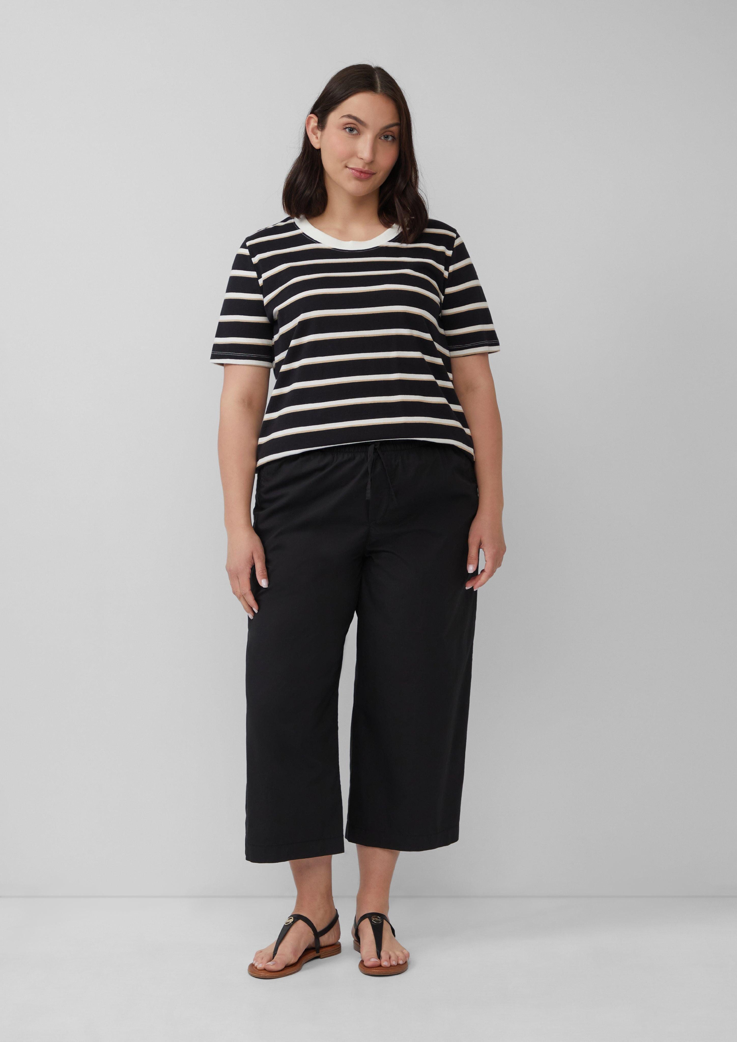 s.Oliver Stoffhose Leichte Culotte aus Baumwollmix günstig online kaufen