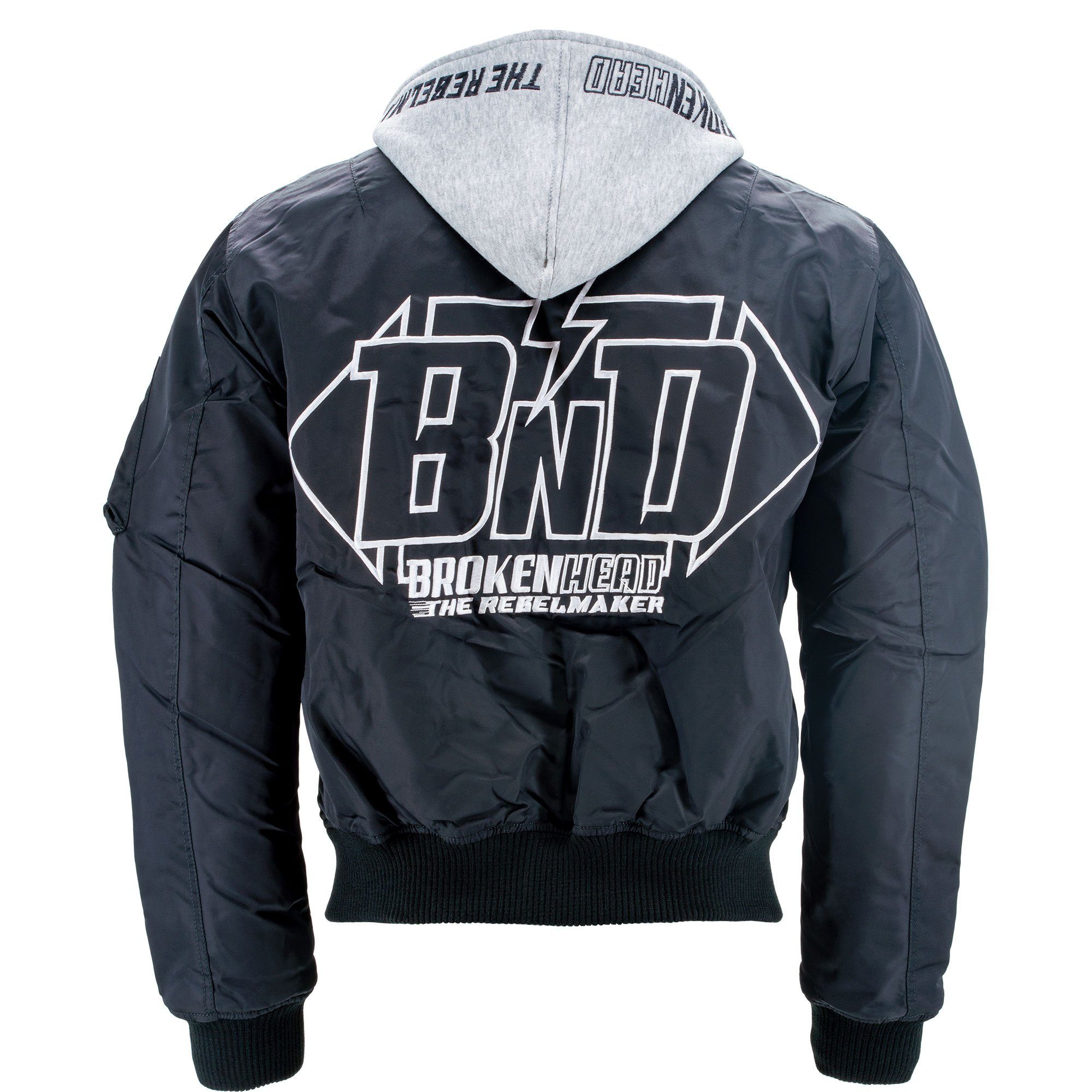 Broken Head Bomberjacke BND mit abnehmbarer Kapuze