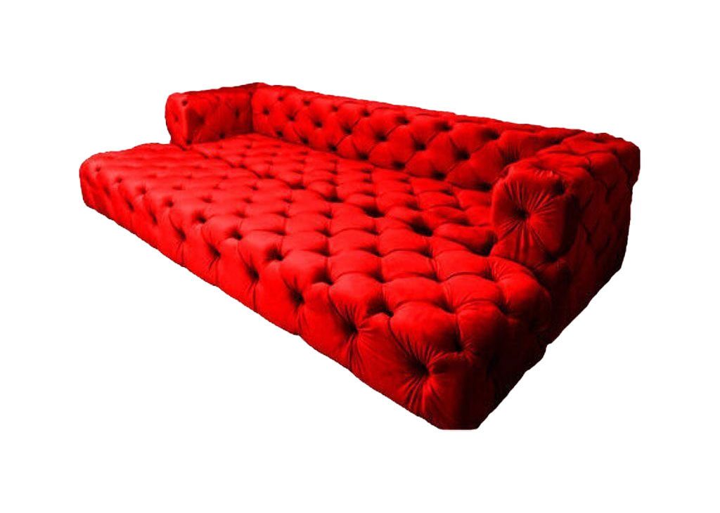 JVmoebel Chesterfield-Sofa Luxus XXL Sofas 5 Sitzer Couch Polstersofa xxl Sofas Wohnzimmer Stoff, 1 Teile, Made in Europa