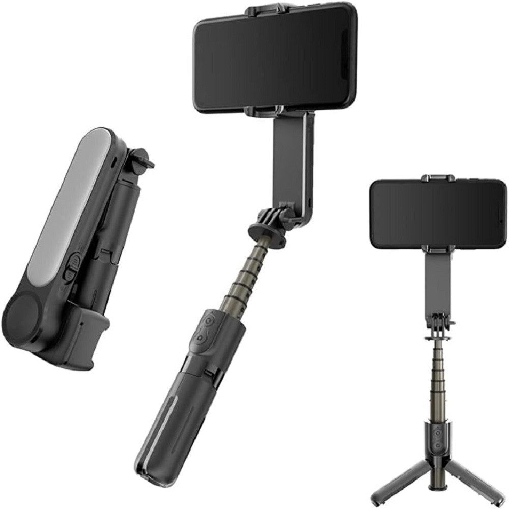 feinlux Bluetooth-Selbstauslöser,Handy Stabilisator Gimbal (Dual-button remote control 360° rotation Beauty light enhancement)