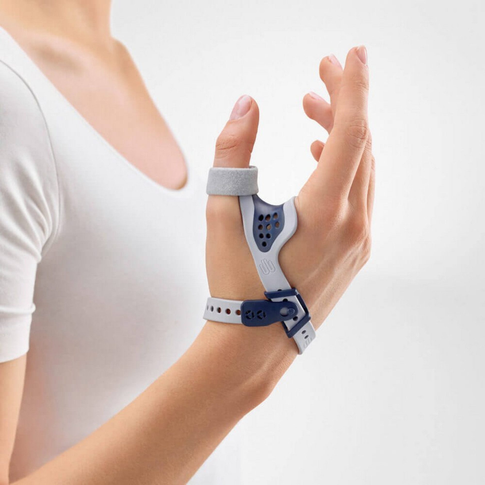Bauerfeind Fingerbandage RhizoLoc OA, Orthese zur Ruhigstellung Farbe: Titan