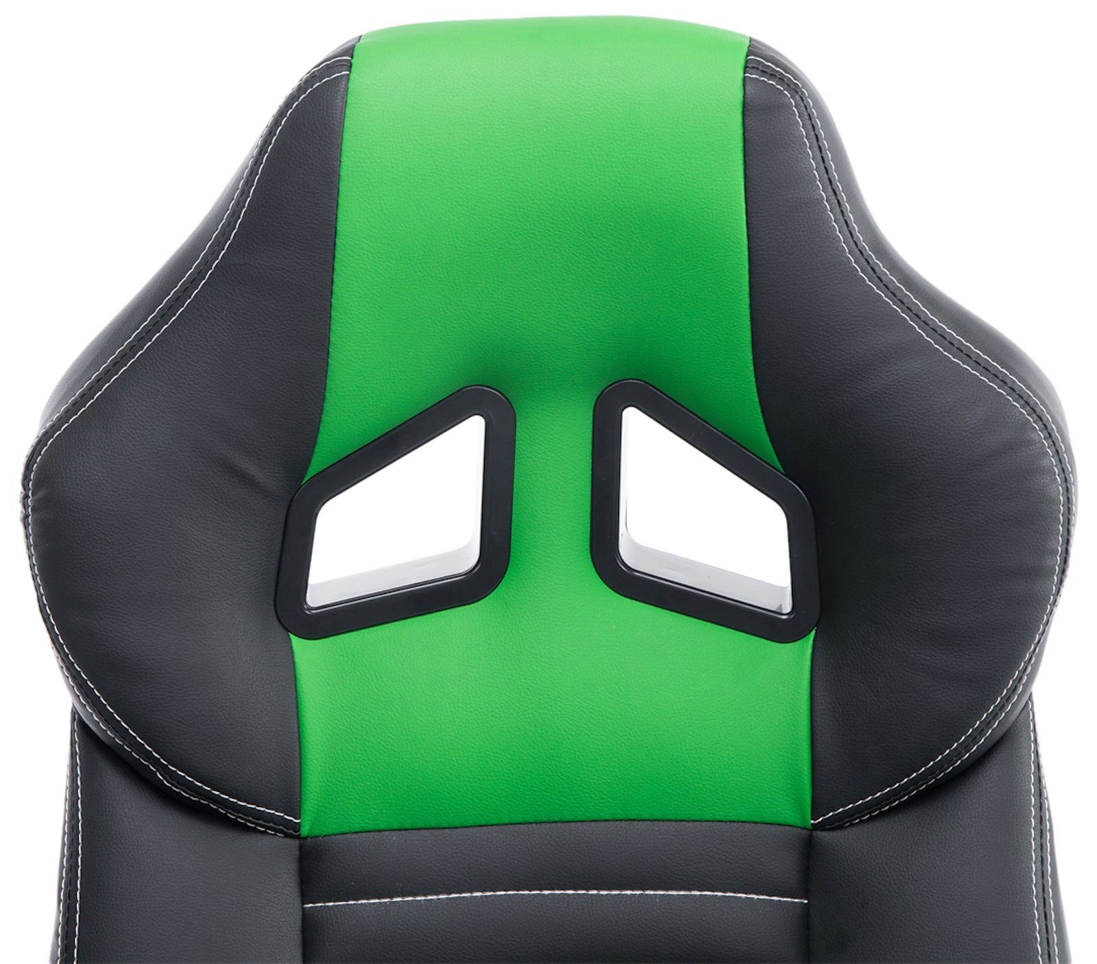 Gaming Chair Höhenverstellung schwarz/grün Pedro, CLP drehbar mit