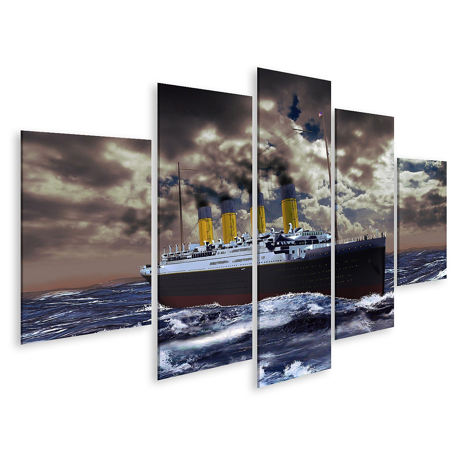 Leinwandbild Bild auf Leinwand Titanic Wandbild Poster Kunstdruck Bilder