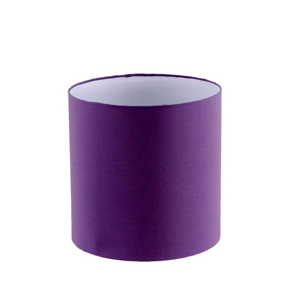 Dirk Davids Leuchten GmbH Lampenschirm Lampenschirm für Tischleuchte in Zylinder Polycotton Lila TL 30-30-30, Hochwertiger Lampenschirm