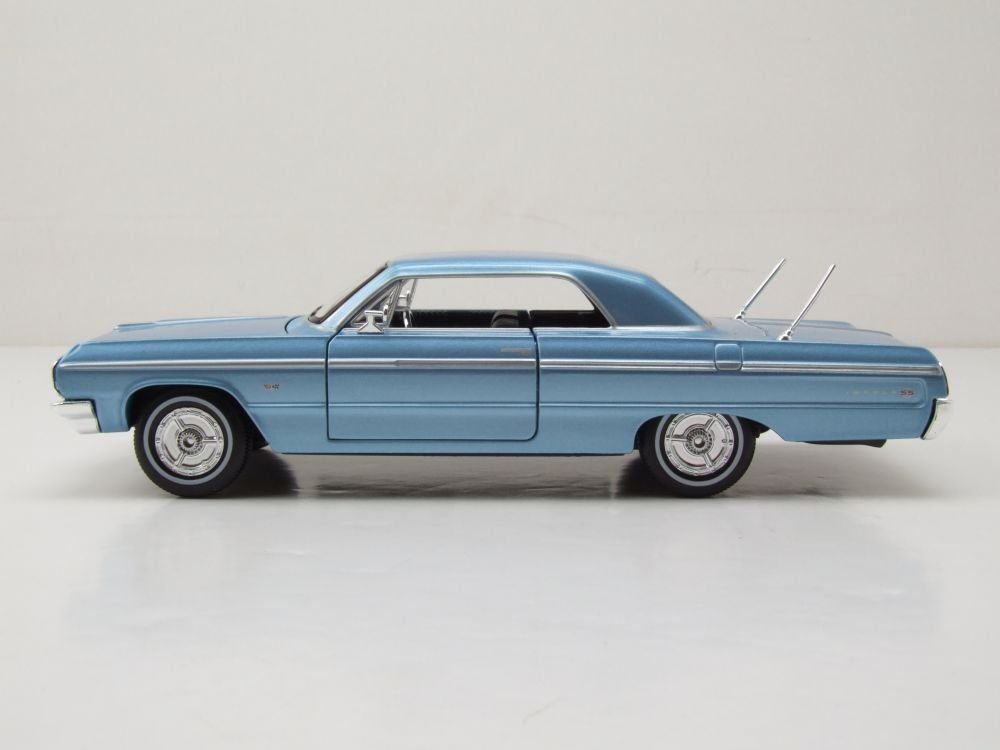 Maisto® Modellauto Chevrolet Impala 1964 blau, Maßstab 1:24