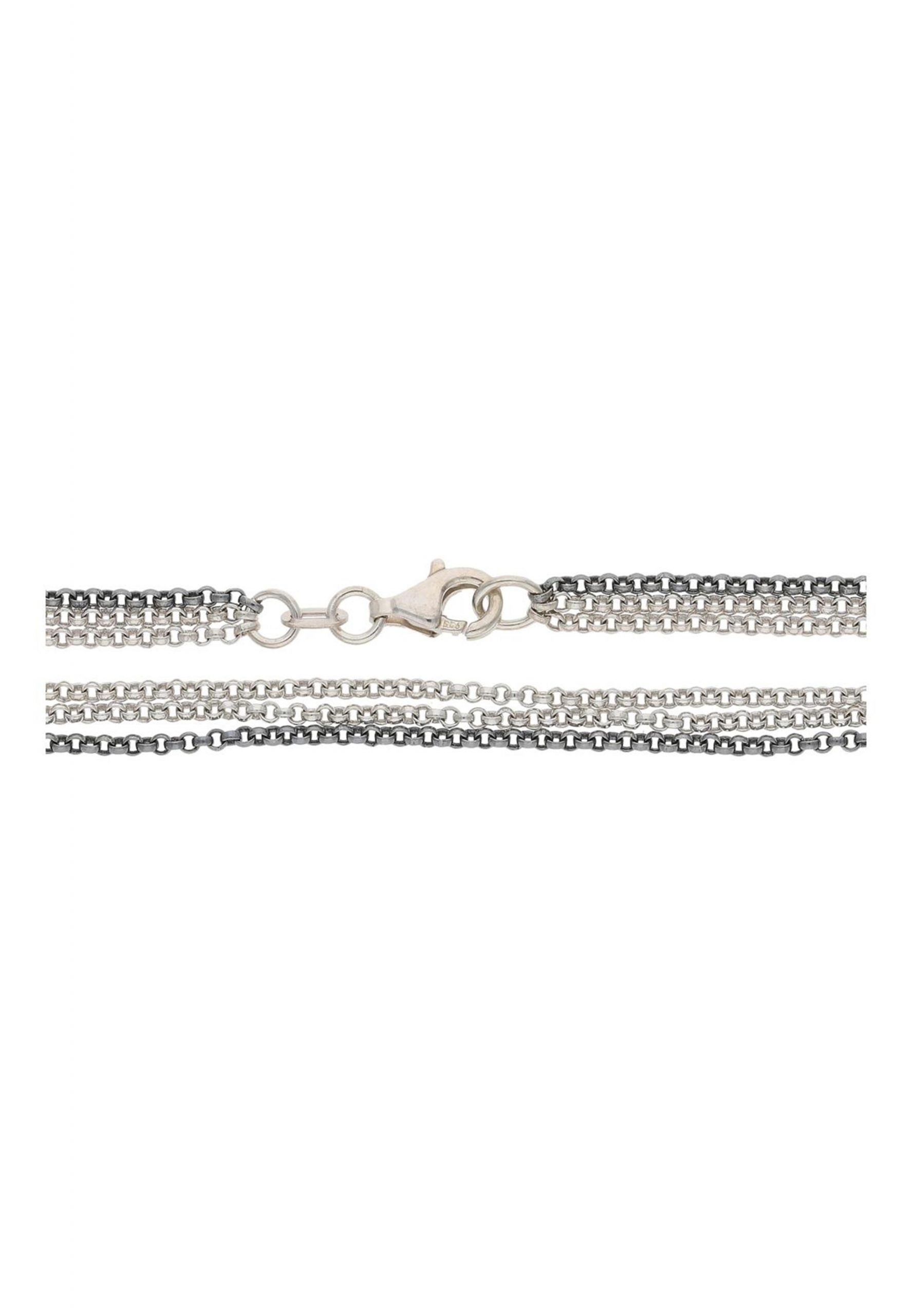 Damen Schmuck JuwelmaLux Silberkette Halskette Silber 3-reihig Halsschmuck 45 cm (1-tlg), Damen Halskette Silber 925/000, inkl. 