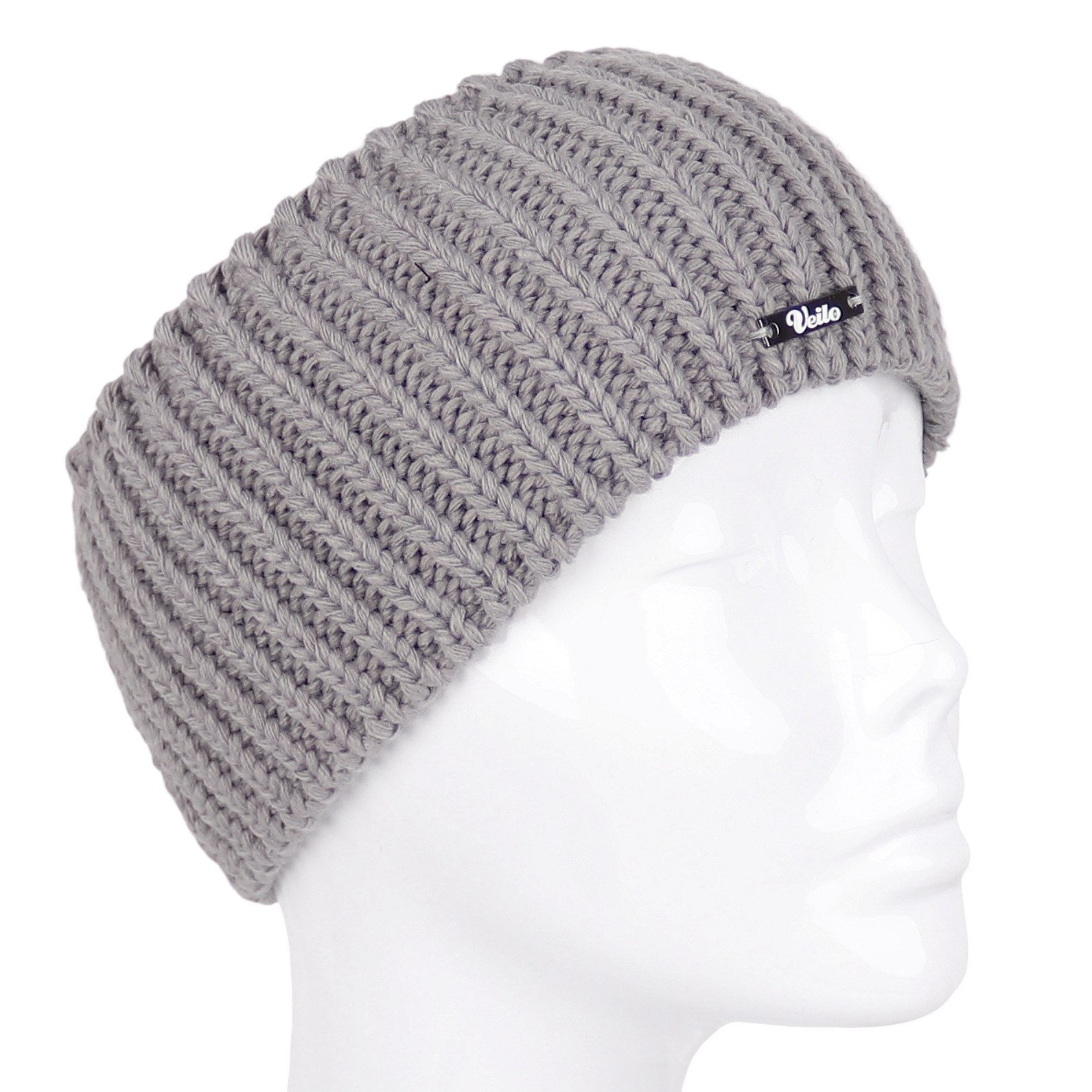 MIRROSI Stirnband Herren Kuschelig warmes Stirnband mit Fleece-Futter (Einheitsgröße angenehm dehnbar von ca. 21 cm bis 30 cm, Hergestellt in Polen)