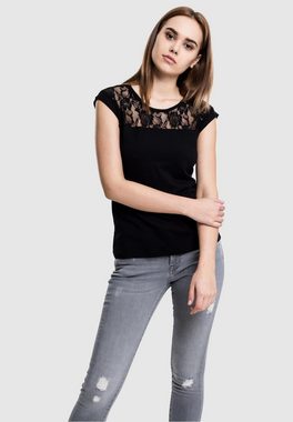 URBAN CLASSICS Kurzarmshirt Urban Classics Damen Ladies Top Laces Tee (1-tlg)