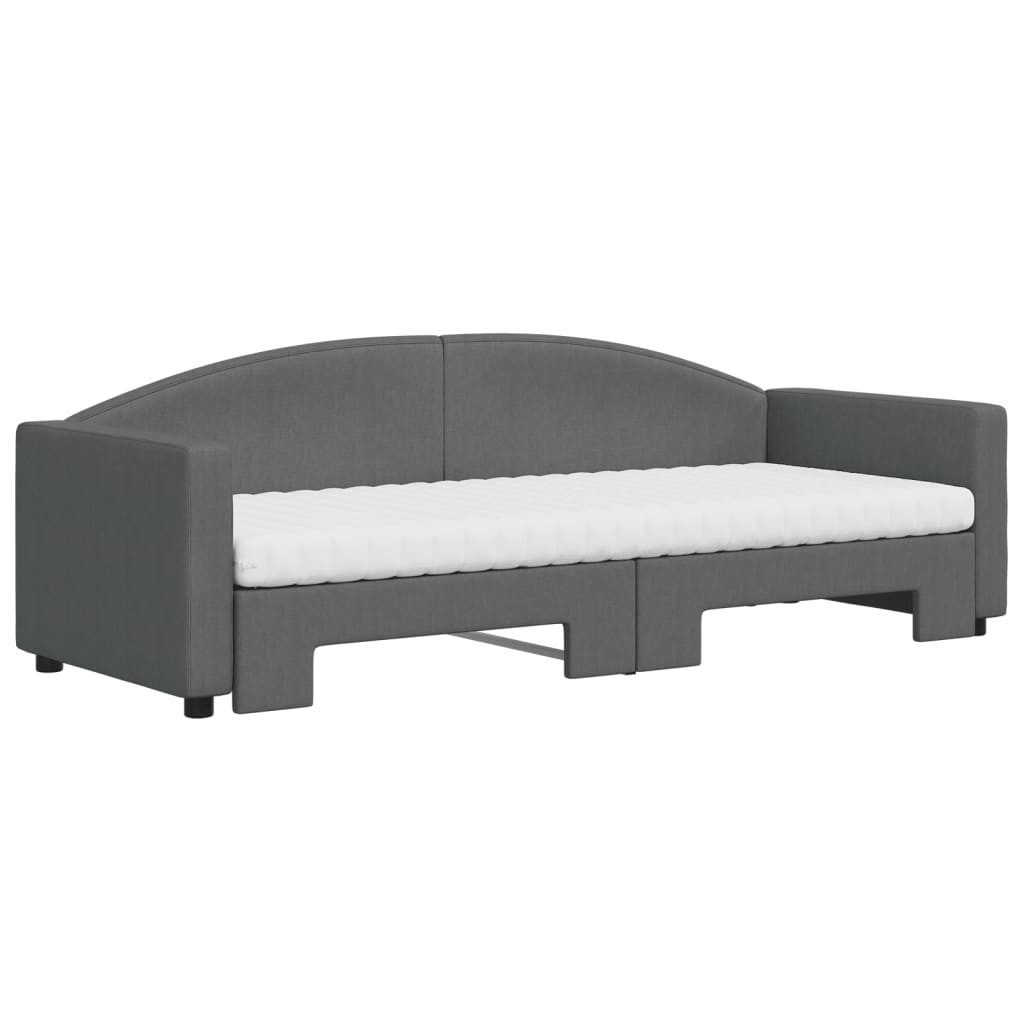 vidaXL Bett Tagesbett Ausziehbar mit Matratzen günstig online kaufen