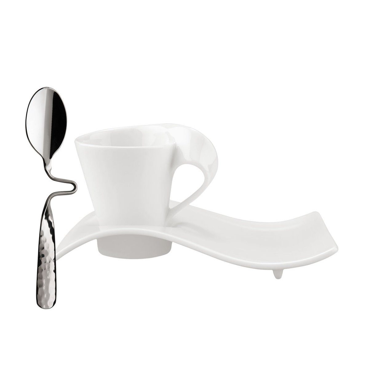 Villeroy & Boch Espressotasse New Wave Caffé, Porzellan, 3-tlg.