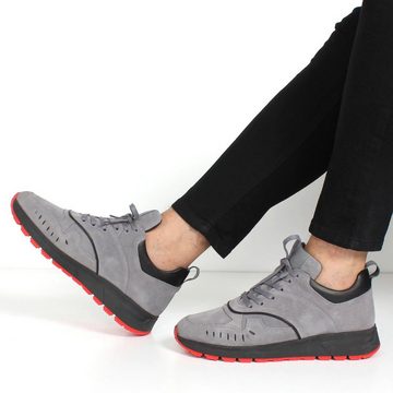Celal Gültekin 064-1027 Gray Suede Sneakers Sneaker