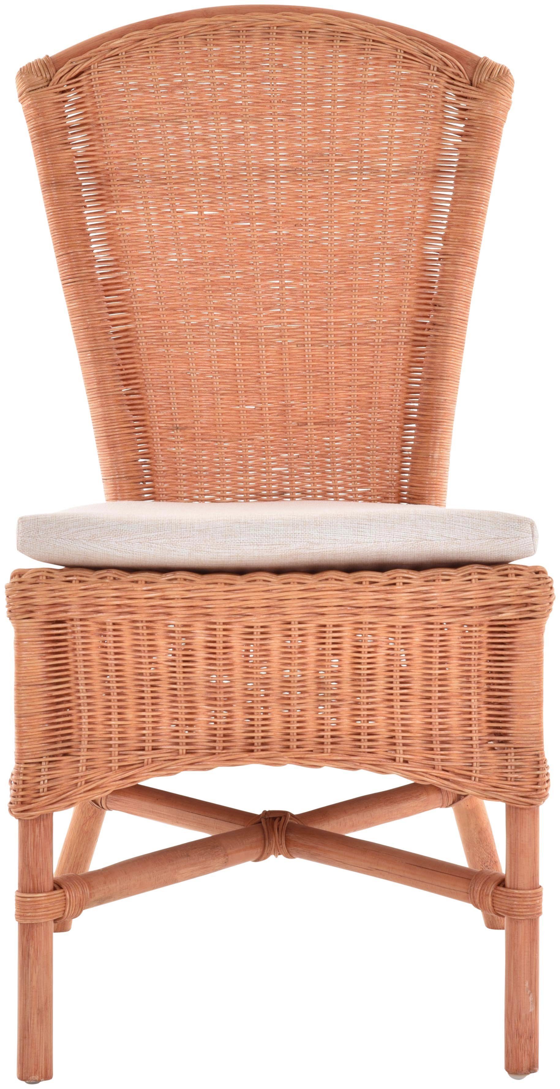 Krines Home Esszimmerstuhl Rattan Esszimmer-Sessel Rattanstuhl günstig online kaufen