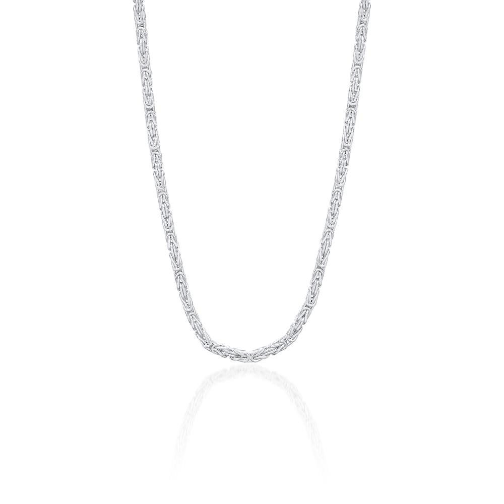 JEWLIX Königskette Sterlingsilber in 2 mm, vierkant KK0020-F