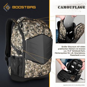 BoostBoxx Laptoprucksack Boostbag Camouflage