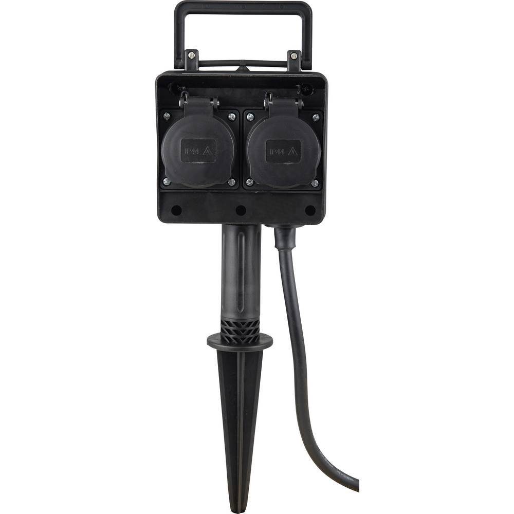 HEITRONIC Gartensteckdose Steckdosen-Verteiler 35468