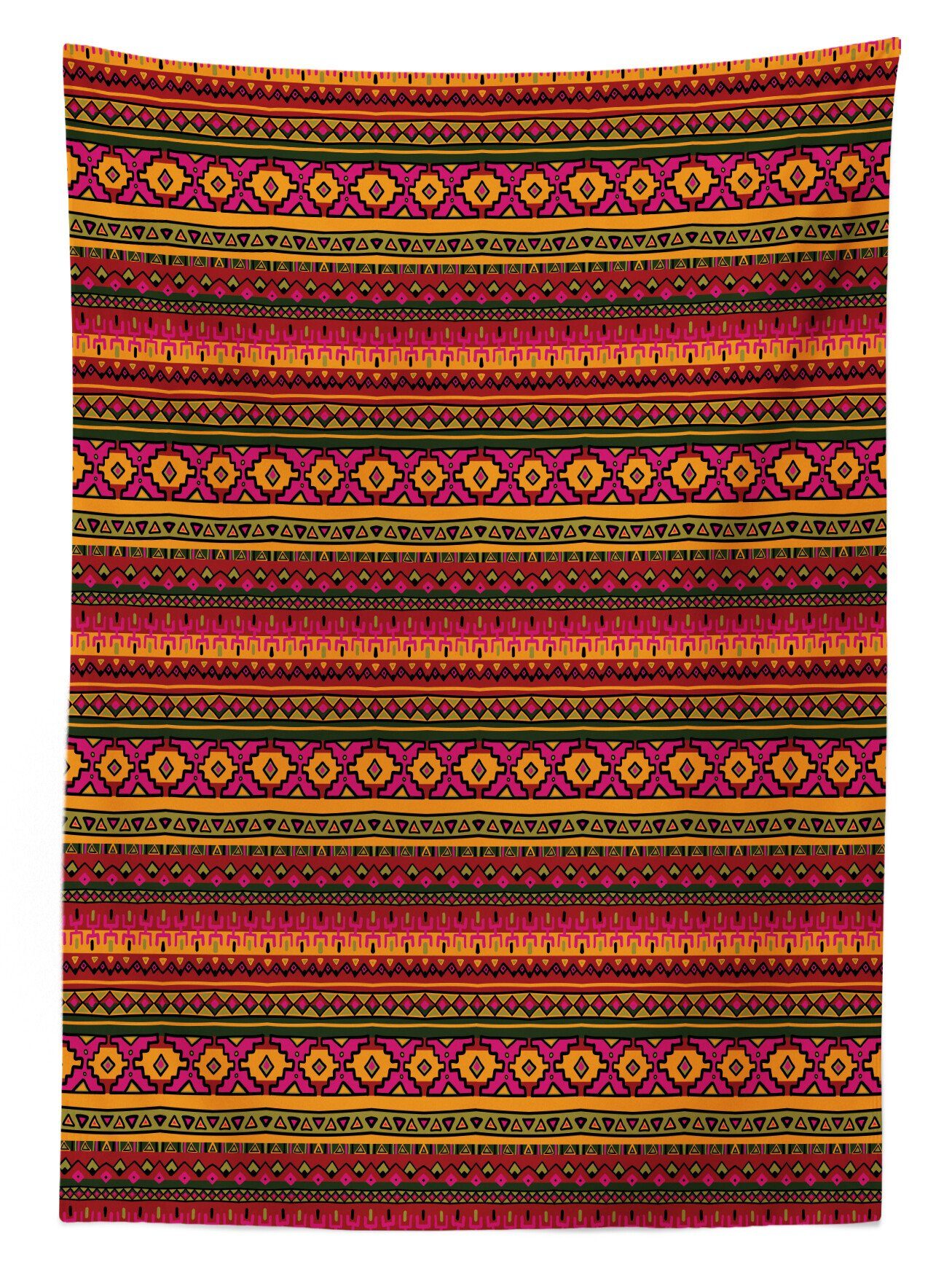 Bereich Vintage Für geeignet Abakuhaus aztekisch Waschbar den Außen Farbfest peruanische Tischdecke Farben, Klare Motive