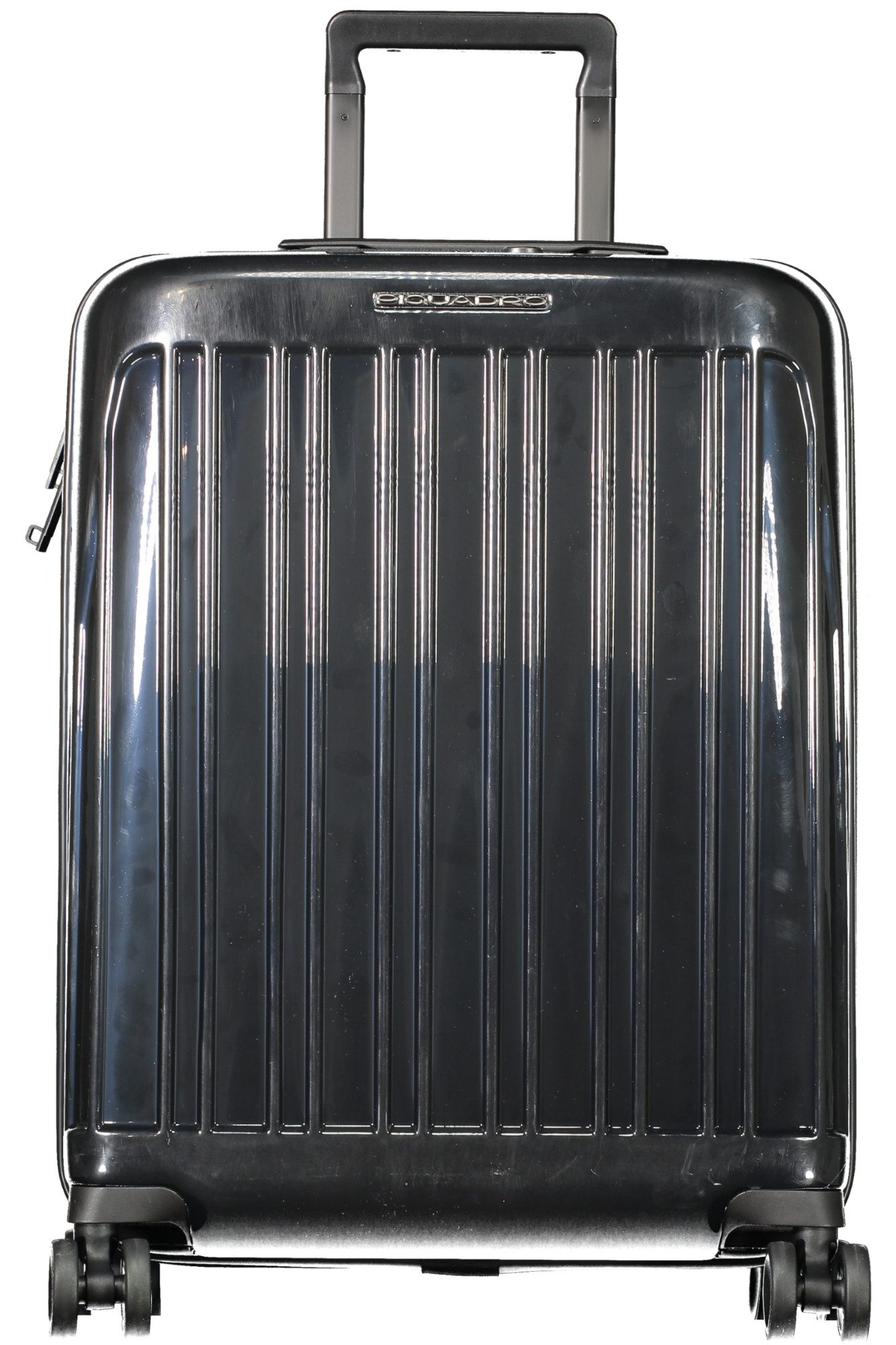 Piquadro Businesstasche, Kleiner Herren-Trolley Schwarz: Leichter 40L Koffer mit Zahlenschloss
