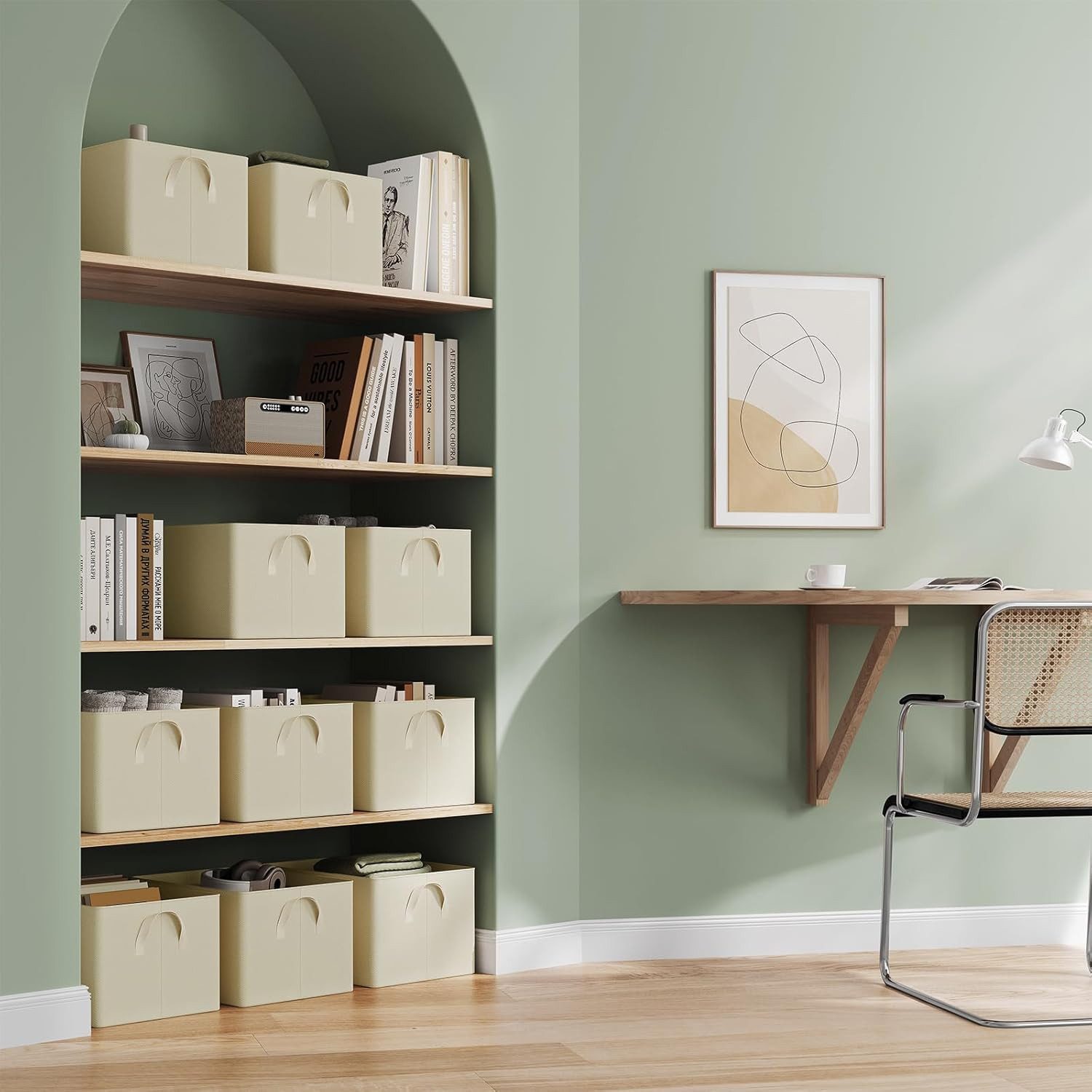 Woltu Aufbewahrungsbox (10 St), mit Griffen, für Schlafzimmer, Arbeitszimme günstig online kaufen