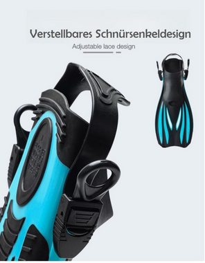 DTC GmbH Flosse Verstellbare Schnalle Ferse Tauchen Frosch Schuhe -Puderblau