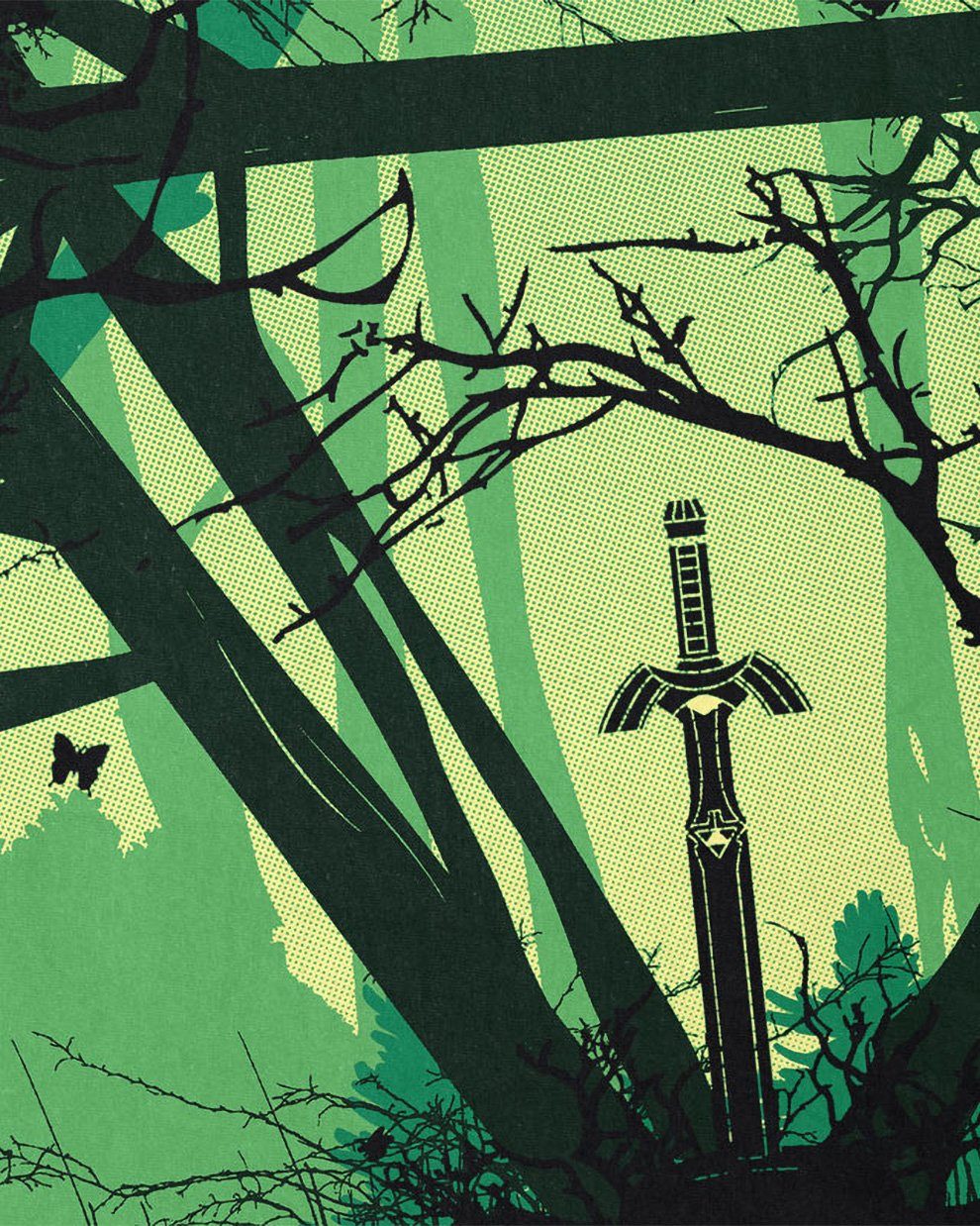 style3 T-Shirt Nature Triforce link hyrule zelda link nintendo günstig online kaufen