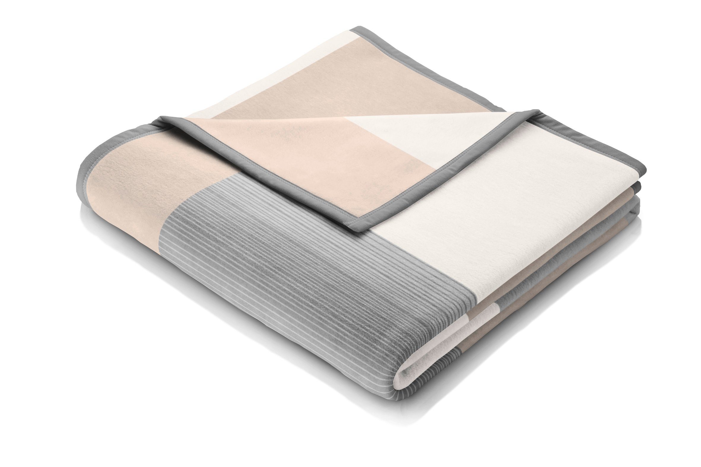 Wohndecke Squares grau, karierte Sofadecke in 150x200, Decke aus Baumwoll-M günstig online kaufen