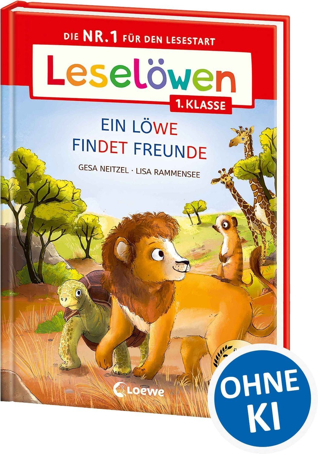 Leselöwen 1. Klasse - Ein Löwe findet Freunde (Großbuchstabenausgabe) / Gesa Neitzel