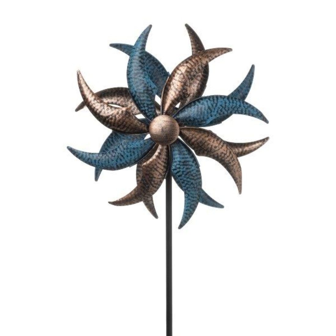 finehomegarden Deko-Windrad Metall Windspiel Doppelt Gartendeko günstig online kaufen