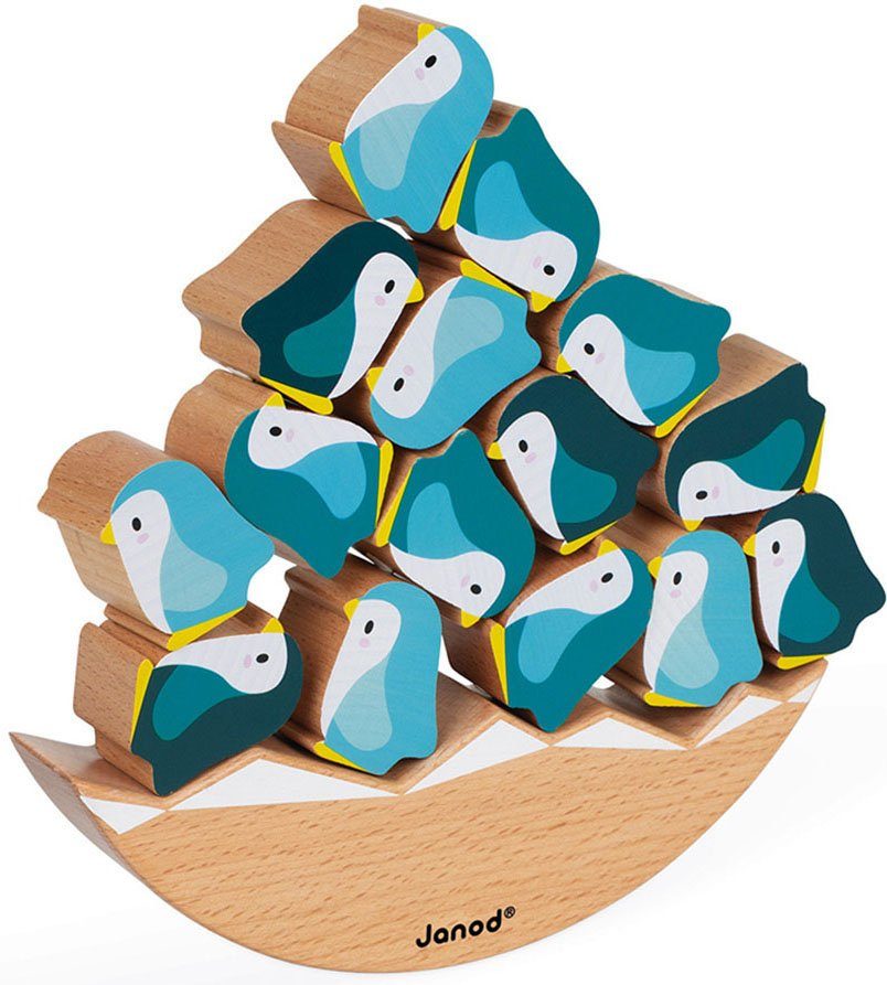 Spiel, Janod Wald - Holzspielzeug, schützt WWF® FSC®- weltweit Schaukel-Pinguine,