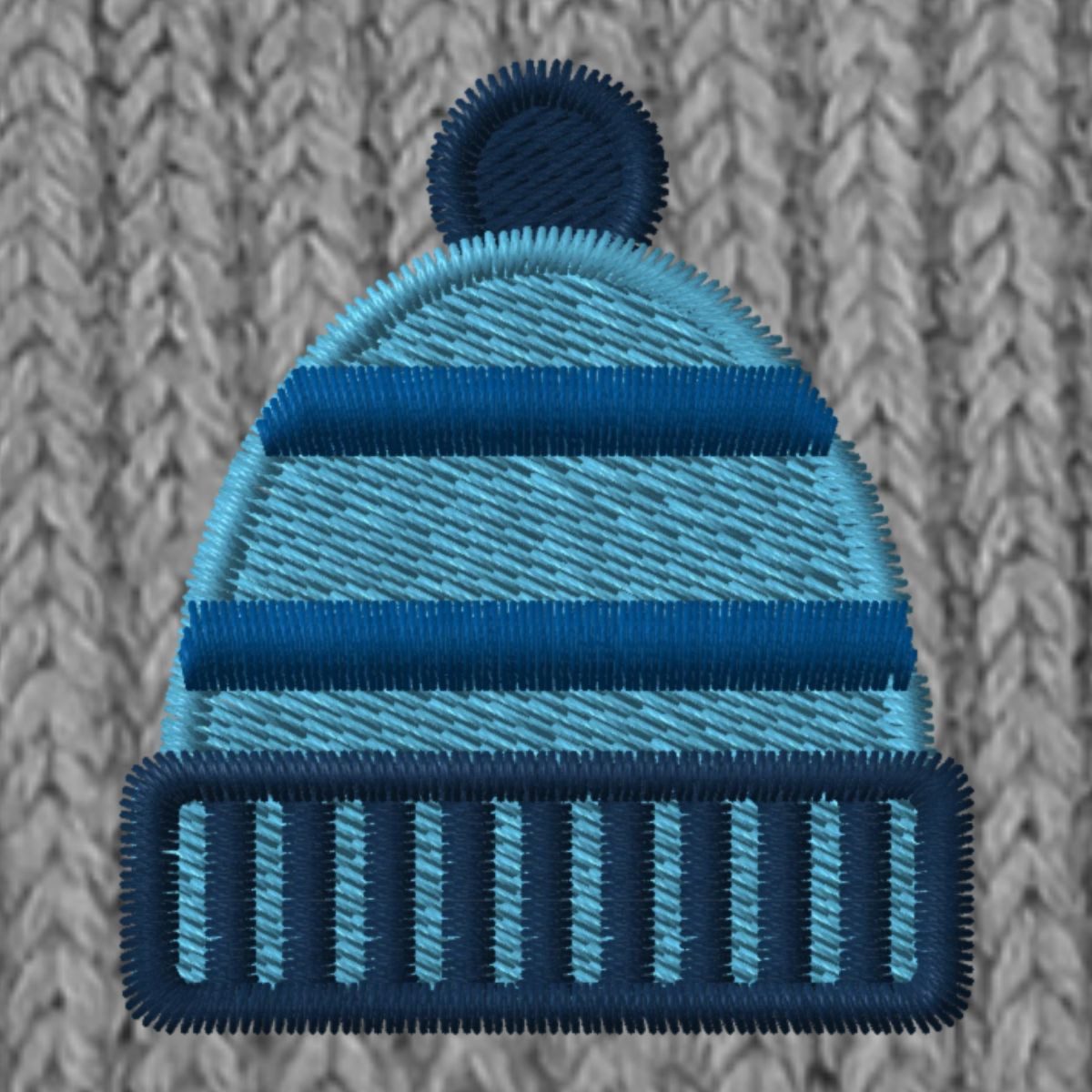 Spreadshirt Beanie Stickerei Wintermütze Fisherman Beanie Bio Mütze (1-St)