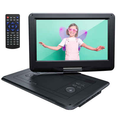 Yoton YD155 Portabler DVD-Player (15.5 inch, Haltepunkt-Speicherfunktion, Monitor klapp- & drehbar, USB/SD)