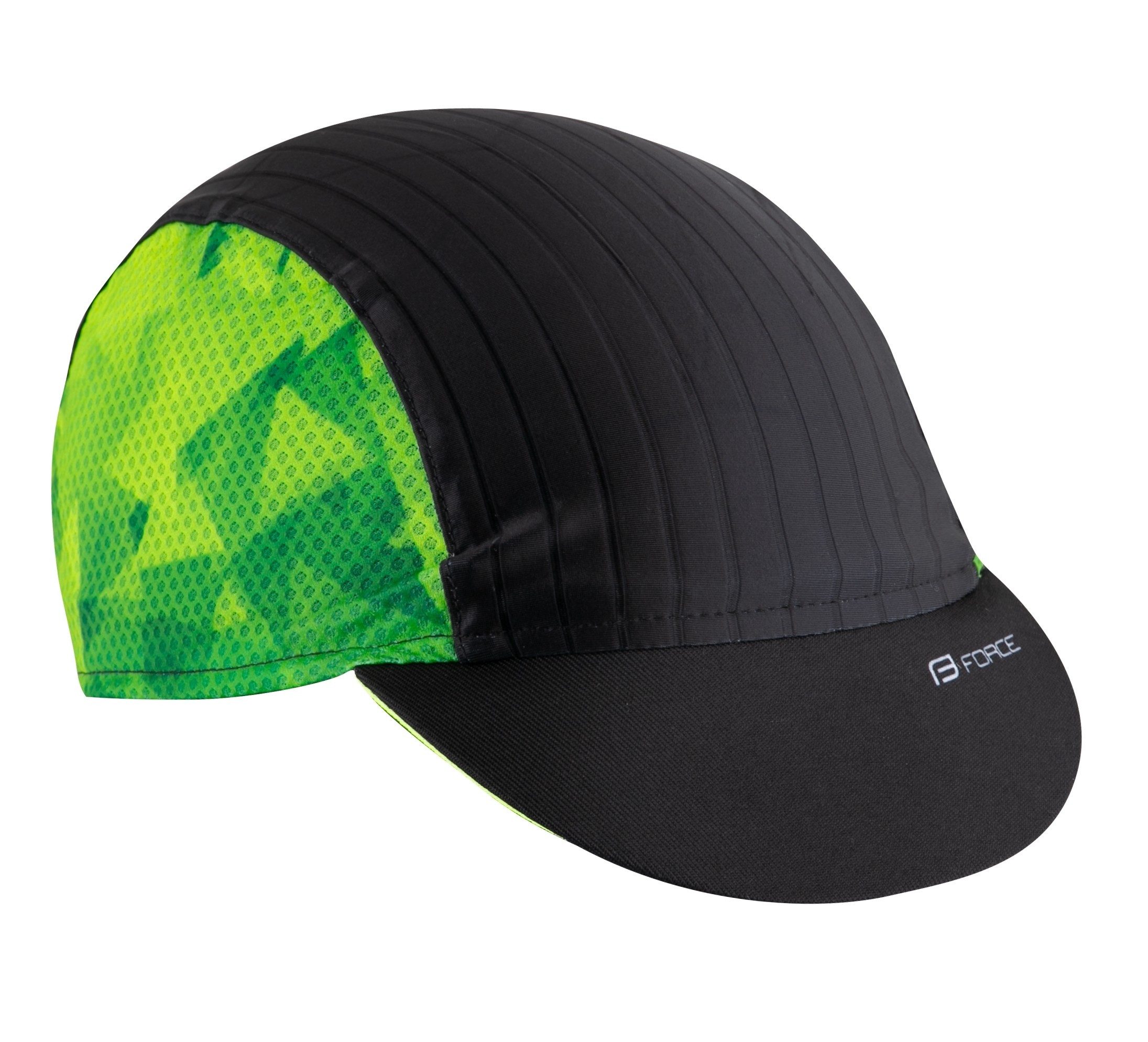 Fleecemütze cap cycling with visor FORCE CORE black-fluo L-XL
