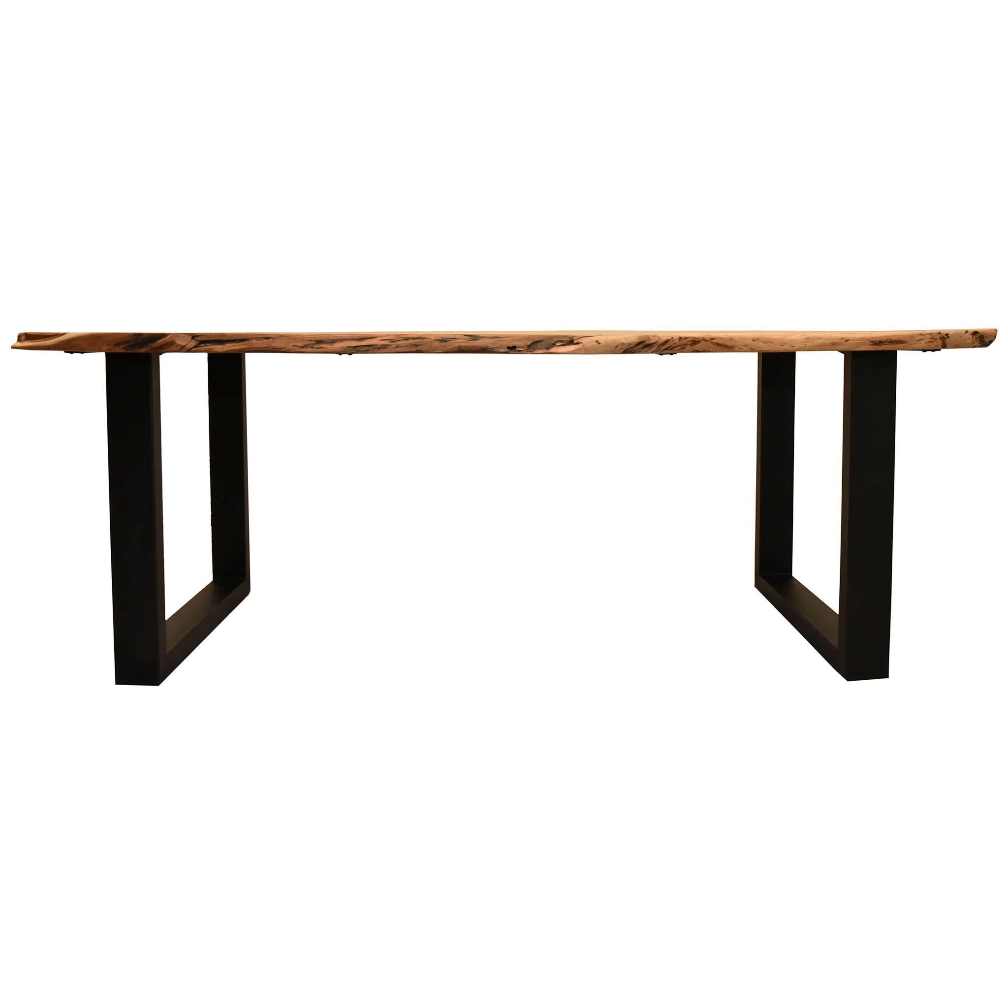 bene living Baumkantentisch Catania - 160 x 90 cm - Akazienholz (Indoor-Möbelset, 1-St., bis zu 6 Plätze), Massivholz - Gestell in Kufen-Form - 35 mm Tischplatte