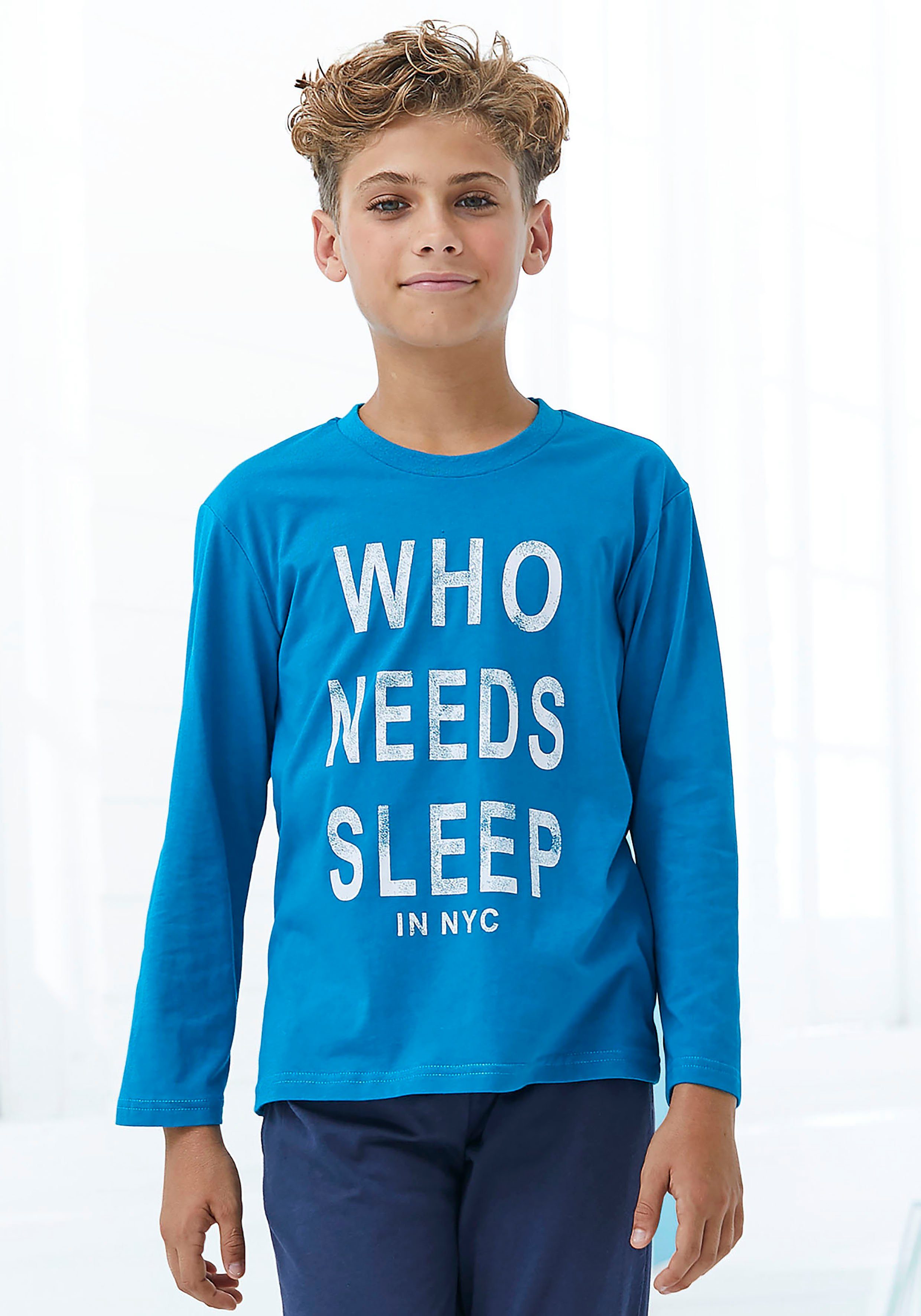 AUTHENTIC JOGGER sleep" needs Pyjama "Who (2 tlg., LE 1 Stück)