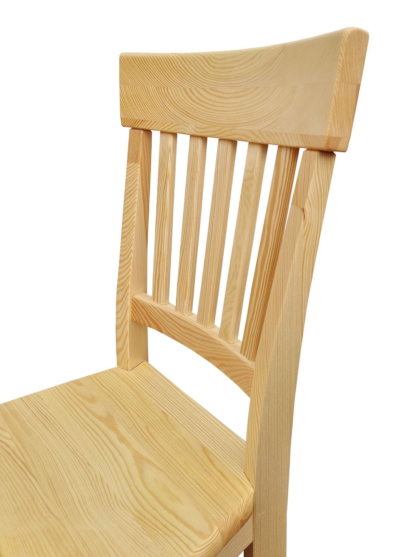 ERST-HOLZ Esszimmerstuhl Klassischer Holzstuhl Küchenstuhl Doppelpack oder Einzelstuhl – Bild 5 von 5
