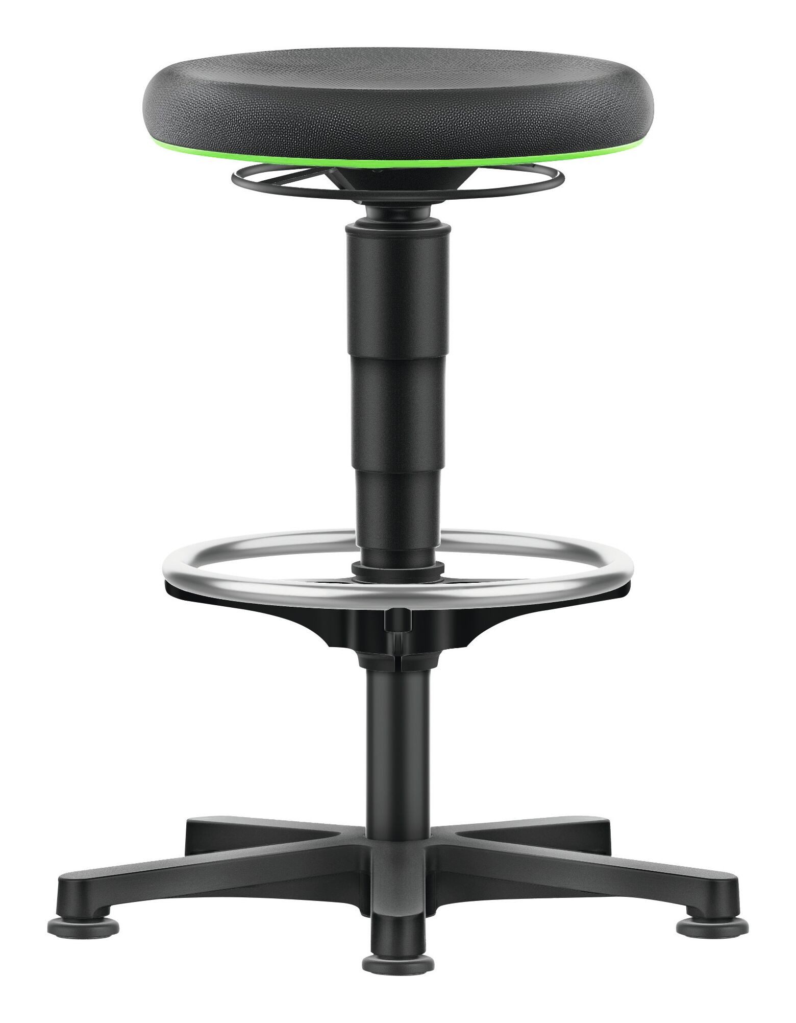 bimos Hocker, Drehhocker Supertect Sitzhöhe 530 - 750 mm mit Gleiter und Fußring