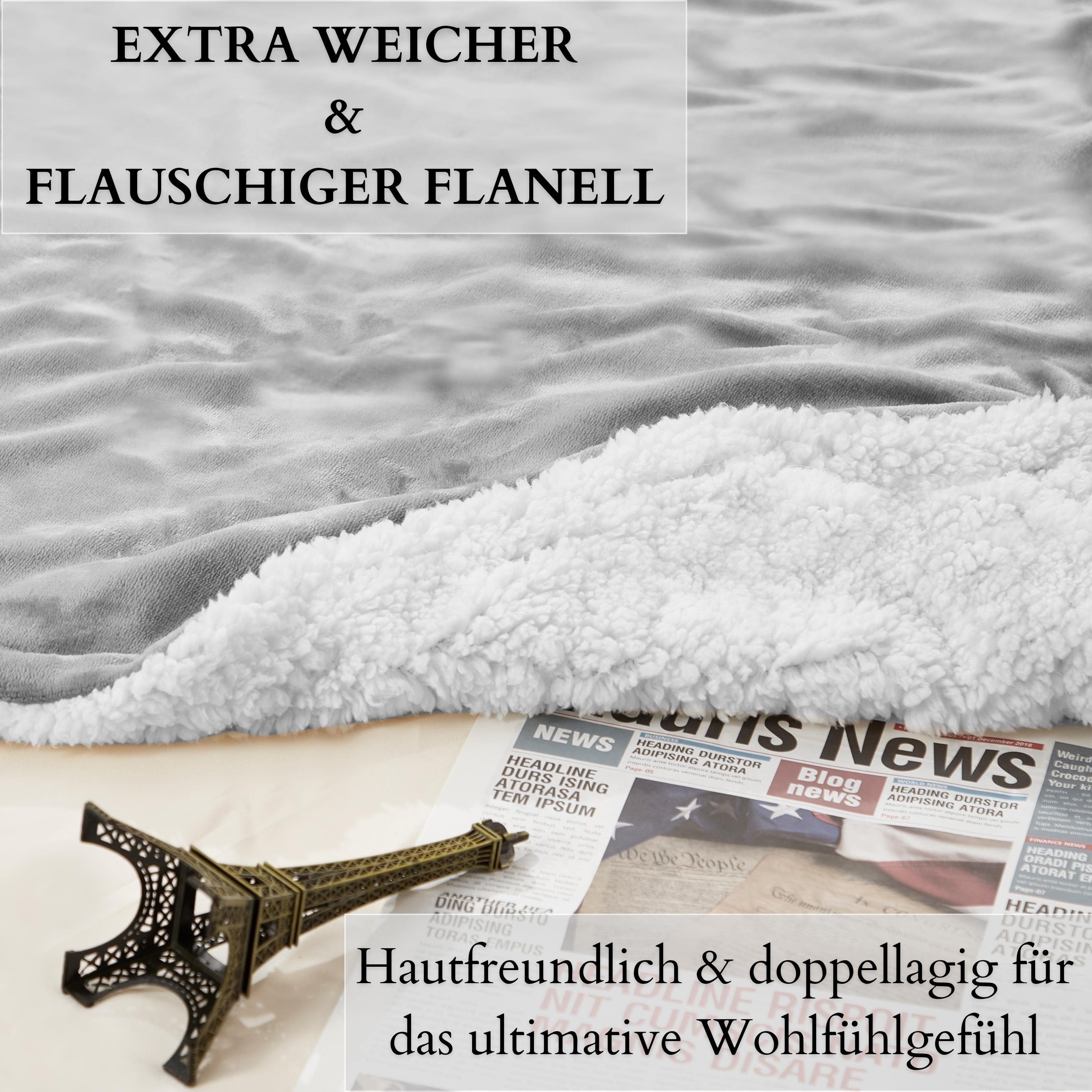 Wohndecke EO-9507, ecosa, atmungsaktiv,Kuscheldecke,Sherpa,Kuscheldecke,Tag günstig online kaufen