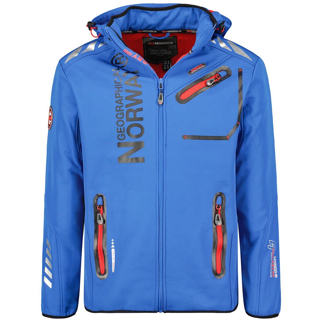 Geographical Norway Softshelljacke Herren Outdoor Herbst Regenjacke Jacke brroyaute (S bis 7XL, 1-St) Mit Kapuze