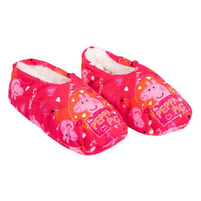 United Labels® Peppa Wutz Ballerinas für Mädchen Pantoffeln Pink Hausballerinas