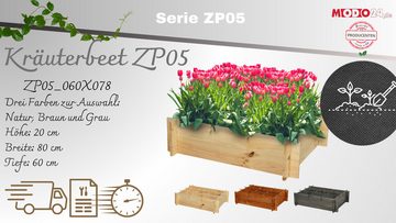 Modo24 Hochbeet ZP05, Pflanzenbeet Hochbeet Gartenbeet aus Holz, viele Größen und Farben