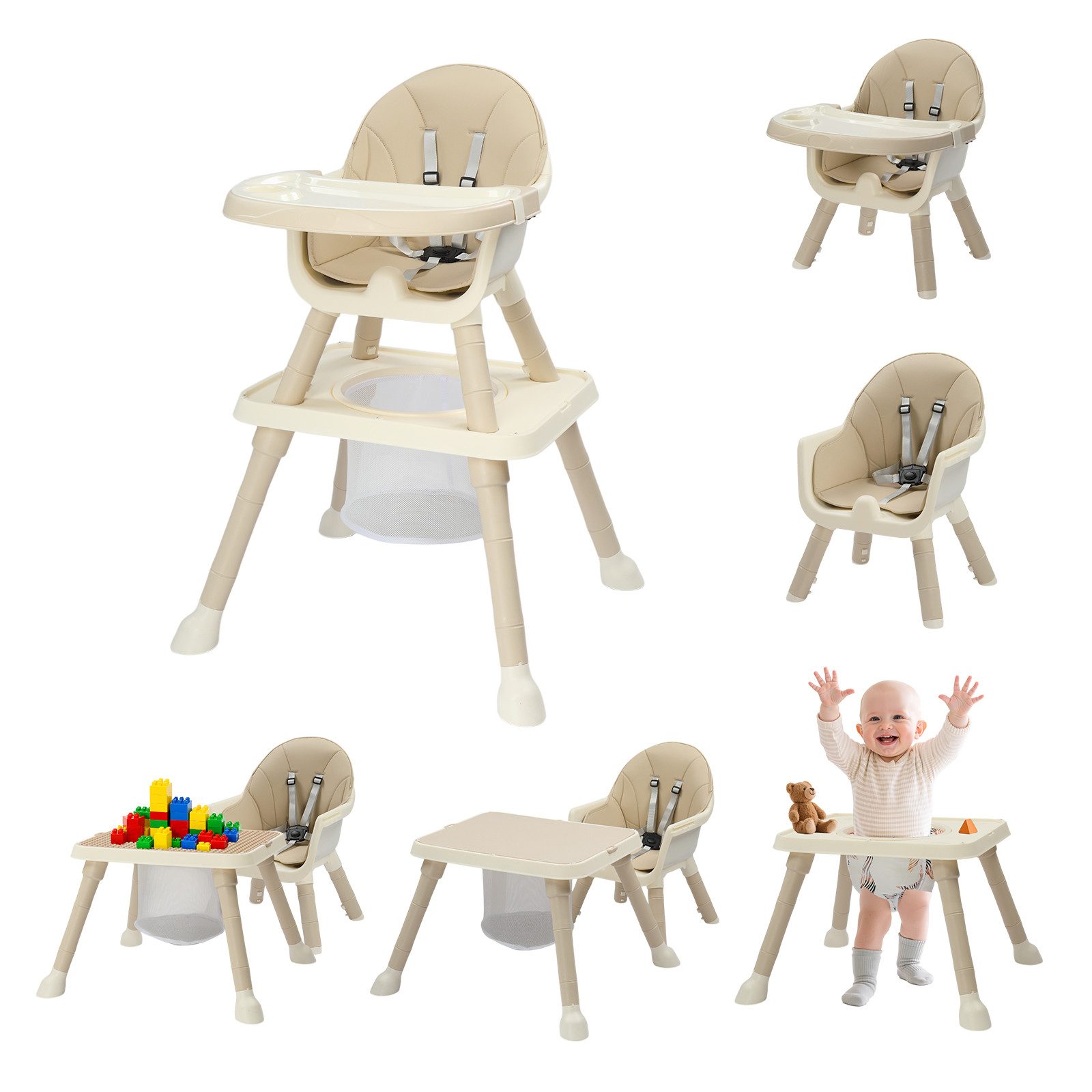 VINGLI Hochstuhl Baby ab 6 Monate für Essen und Badewanne, Multifunktionale günstig online kaufen