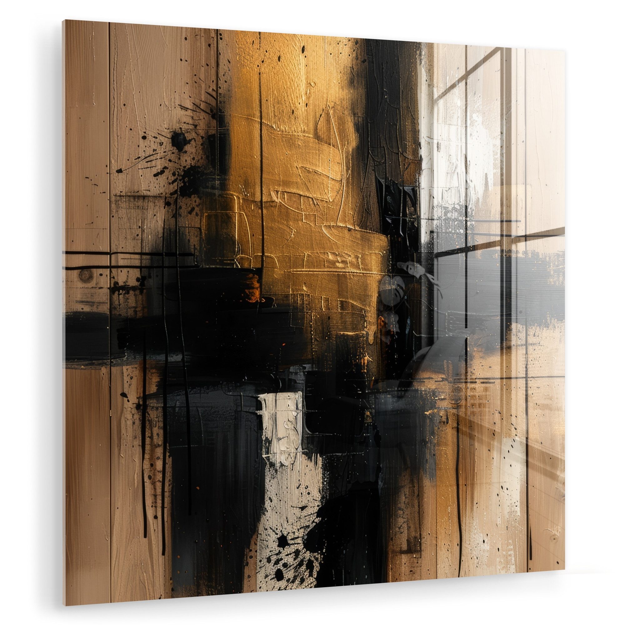 MuchoWow Acrylglasbild Modern - Schwarz - günstig online kaufen