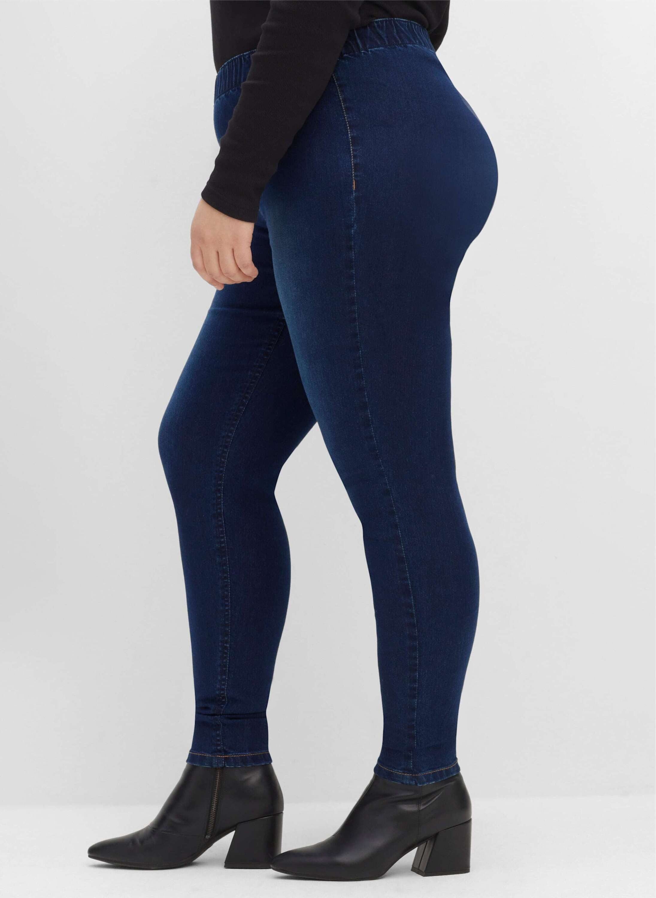 Sheego Bequeme Jeans Jeans-Leggings normal in individueller Waschung – Bild 3 von 5